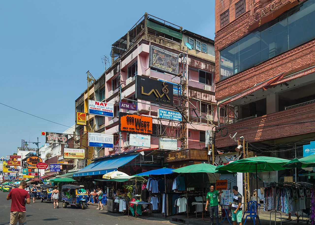 Khao San Road daytime Khao San Road daytime