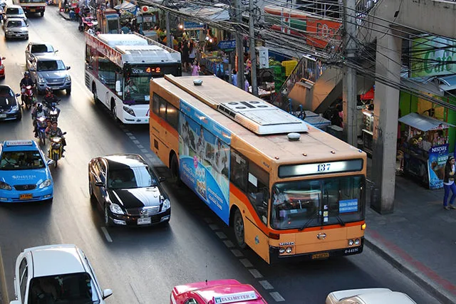 Buses and taxis in Bangkok
