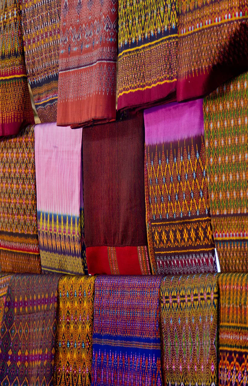 Traditional Thai silk cloth Traditional Thai silk cloth